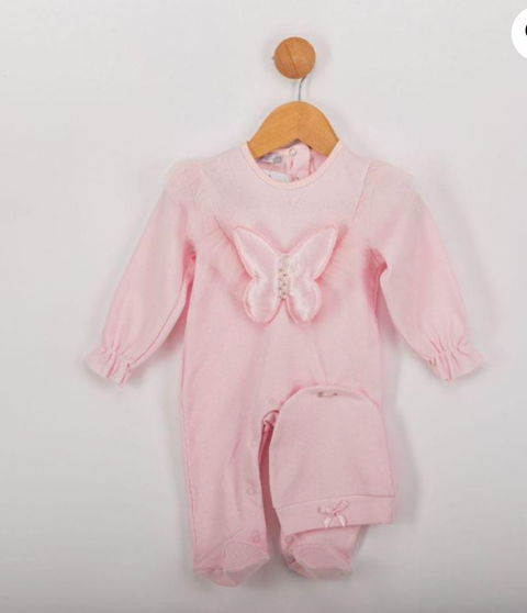 Baby Girls Pink Babygrow