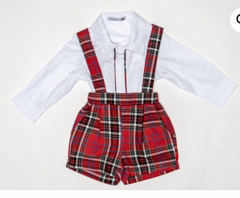 Baby Boys Tartan Romper