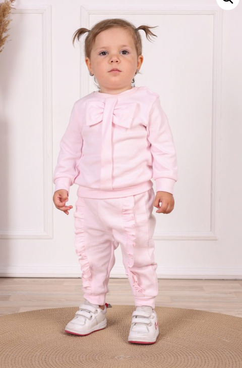 Girls Pink Tracksuit