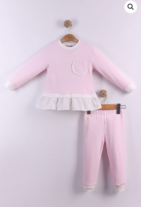 Baby Girls Pink Tracksuit