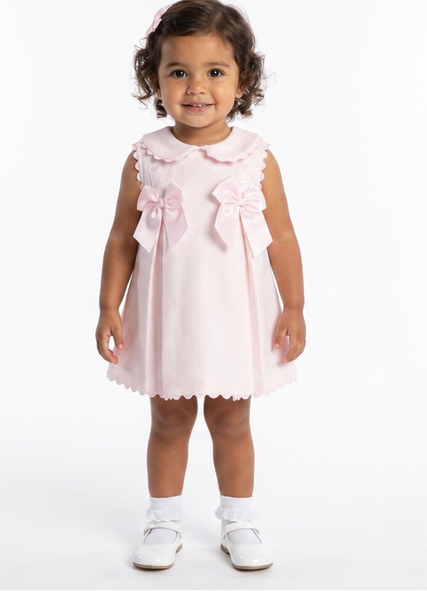 Wee Me Baby Dress Pink Bows