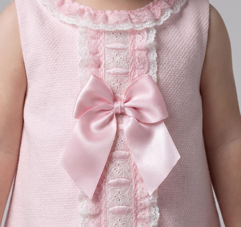 Wee Me Baby Dress with Pink Bows