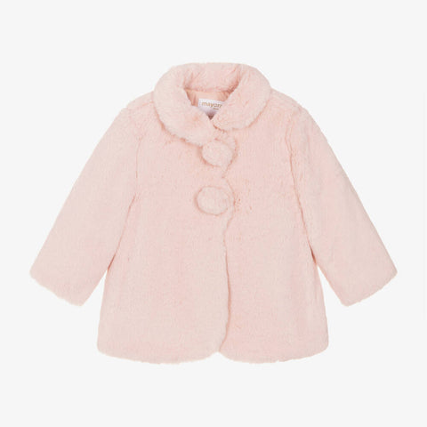 Mayoral Baby Girls Faux Fur Coat