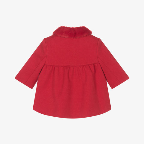 Mayoral Baby Girls Red Traditional Coat